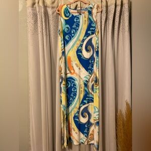 Brand- Chico’s 
Size- 3, PTP- 22”-24”, Length- 55”
Color- Beachview Blue